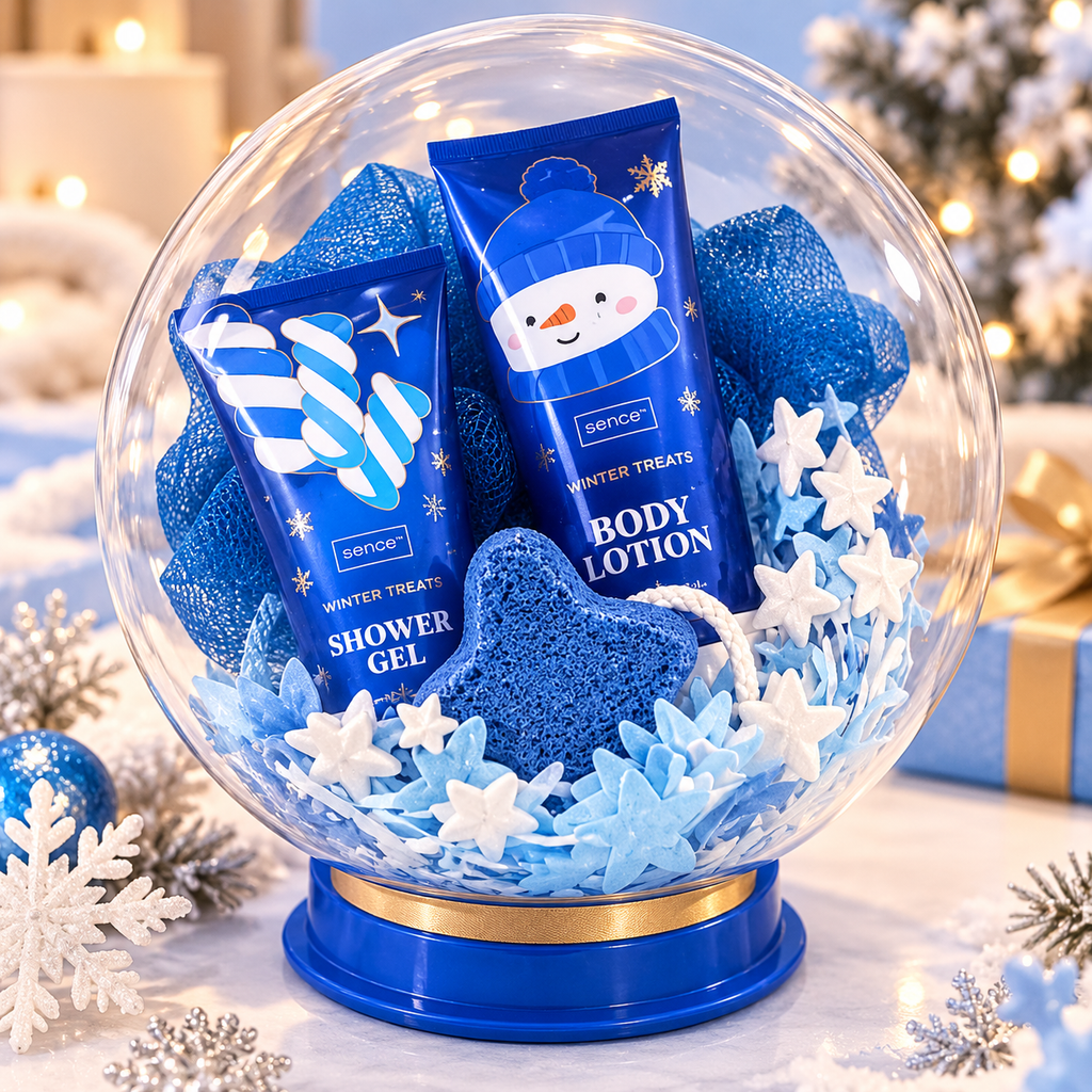 Coffret Cadeau Bien-être - Boule de Noël bleue