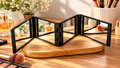 Miroir de Maquillage Pliable 4 Volets / Vue 360°