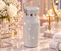 Gourde Strass Argentée – Effet Diamant Ultra Scintillant