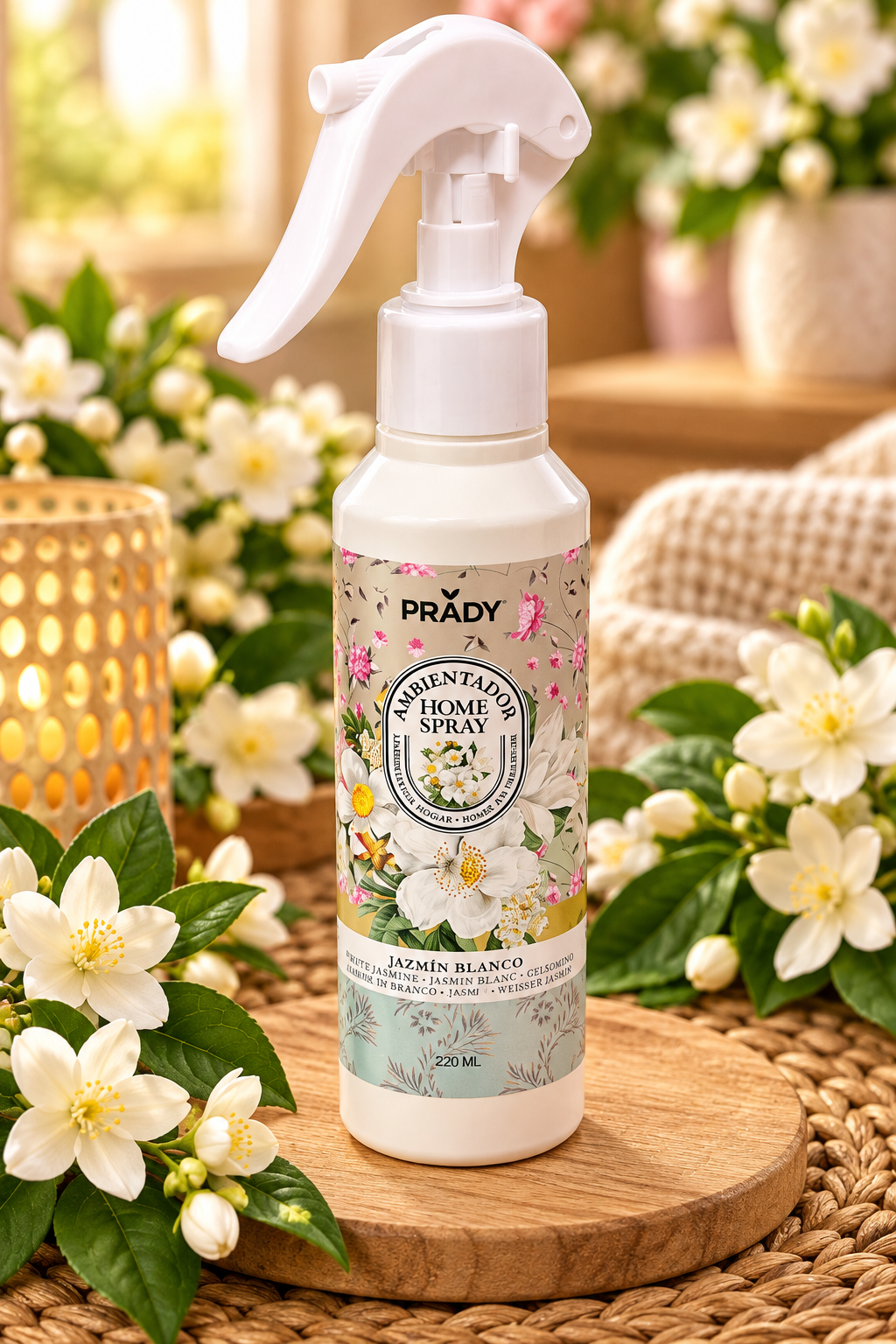 Spray d’Ambiance Jasmin Blanc – PRADY HOME – 220 ml