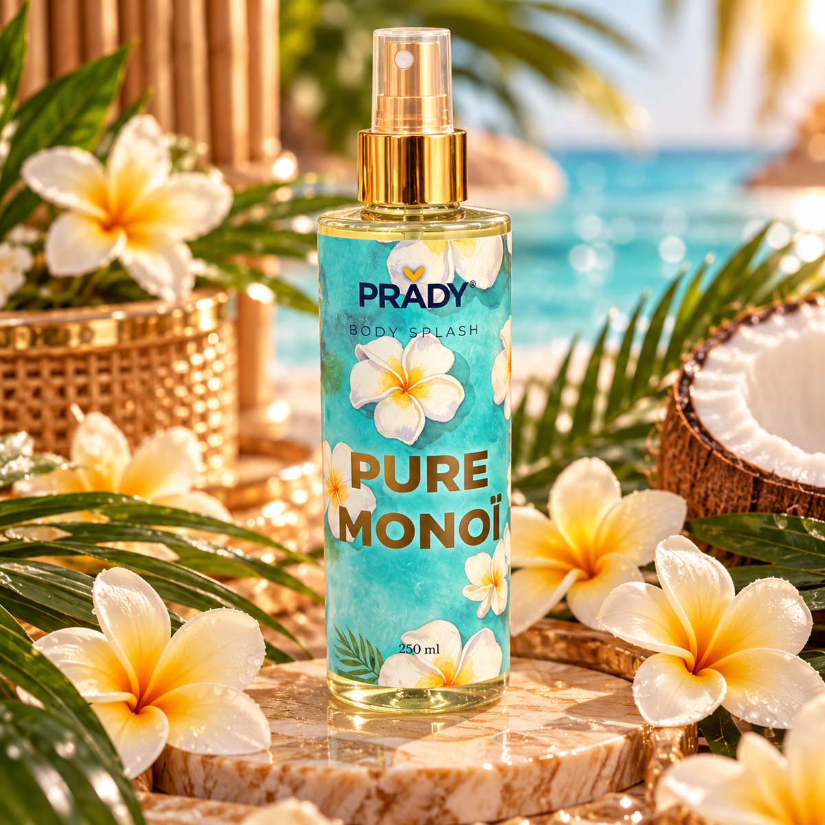 Brume Parfumée Corps Pure Monoï – PRADY – 250 ml