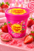 Gommage Corps Chupa Chups Strawberry Swirl – Fraise – 220 ml