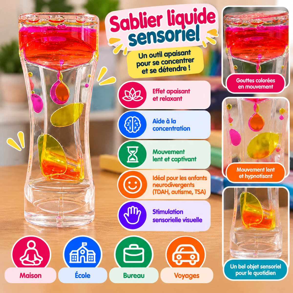 SABLIER LIQUIDE SENSORIEL