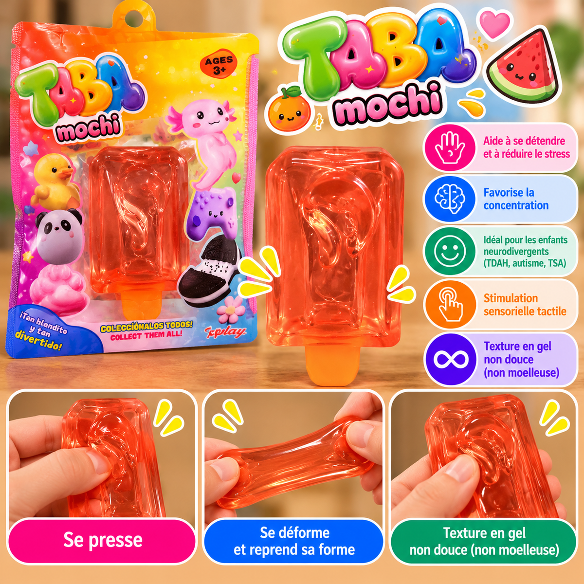 Mochi Glace Orange Squishy